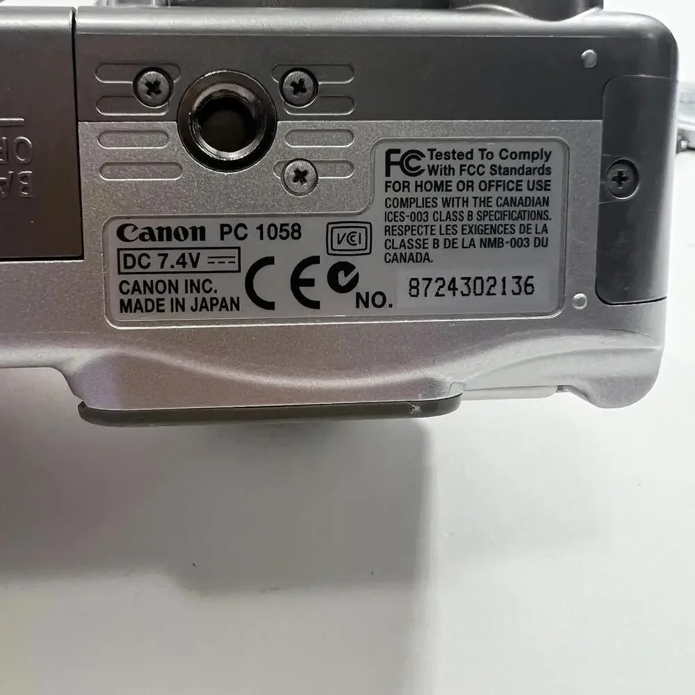 Canon PowerShot S1 IS 3.2MP Digital Camera 10x Optical Zoom PC1058 Kit Tested